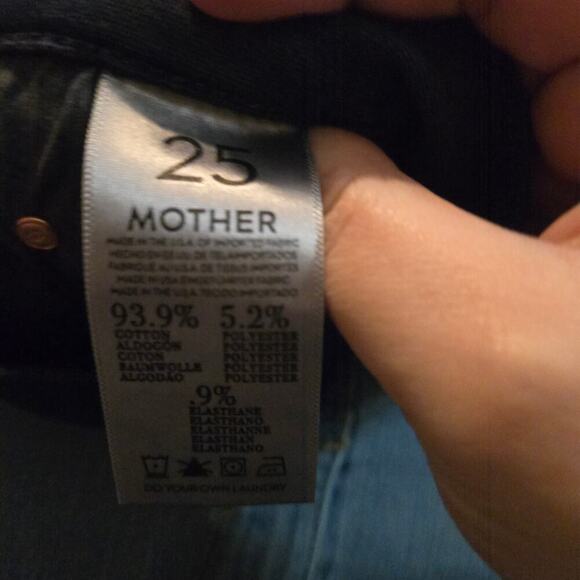 Mother The Dropout Size 25 Dark Wash Weekend Casual Pants - Picture 6 of 9